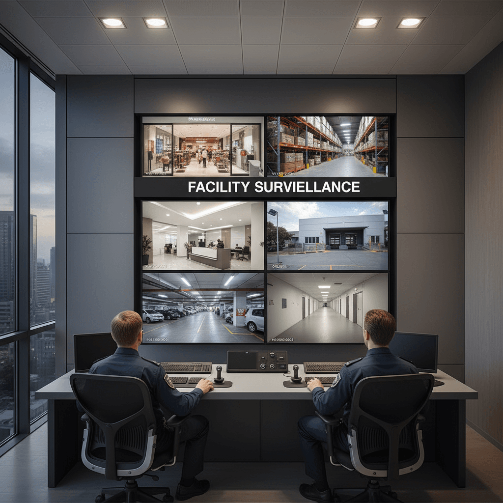 Video surveillance system protecting stored vehicles