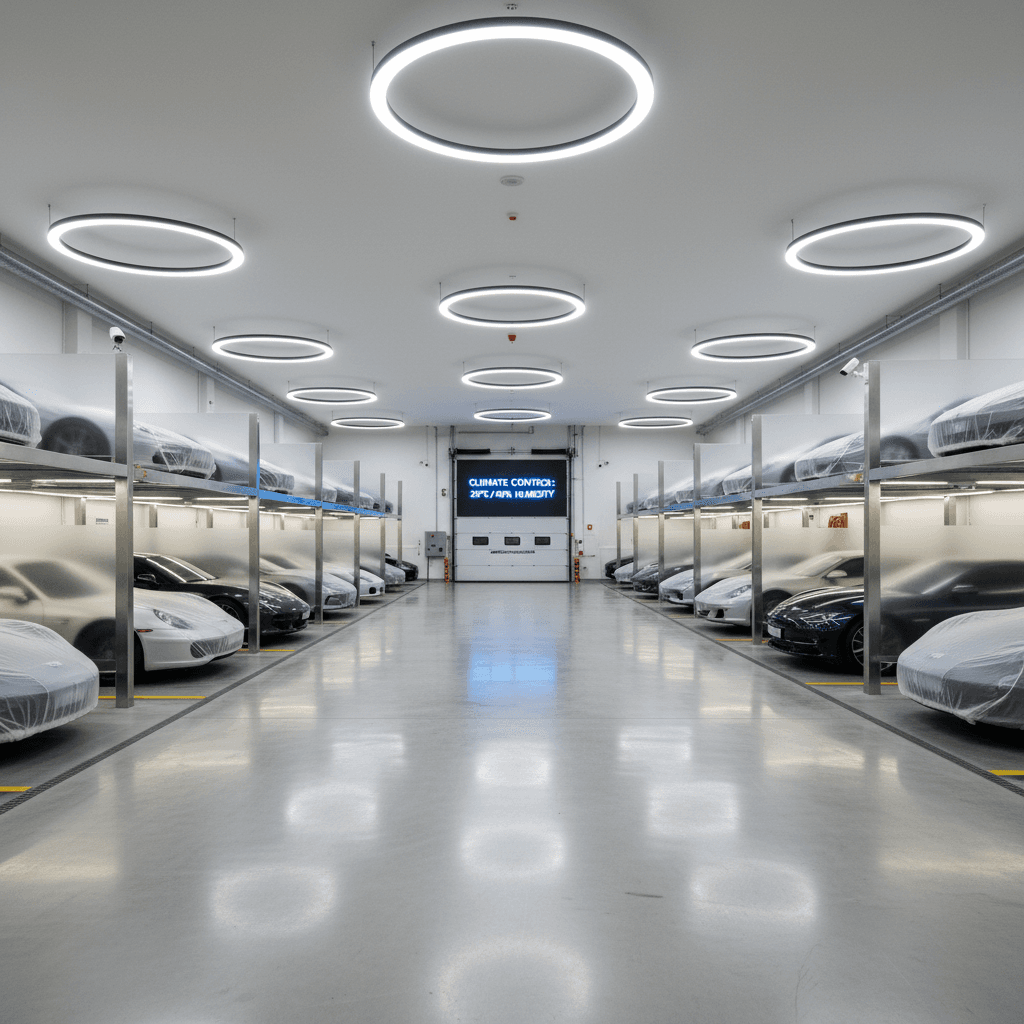 Climate-controlled storage area at Pfeffer's Car Cave
