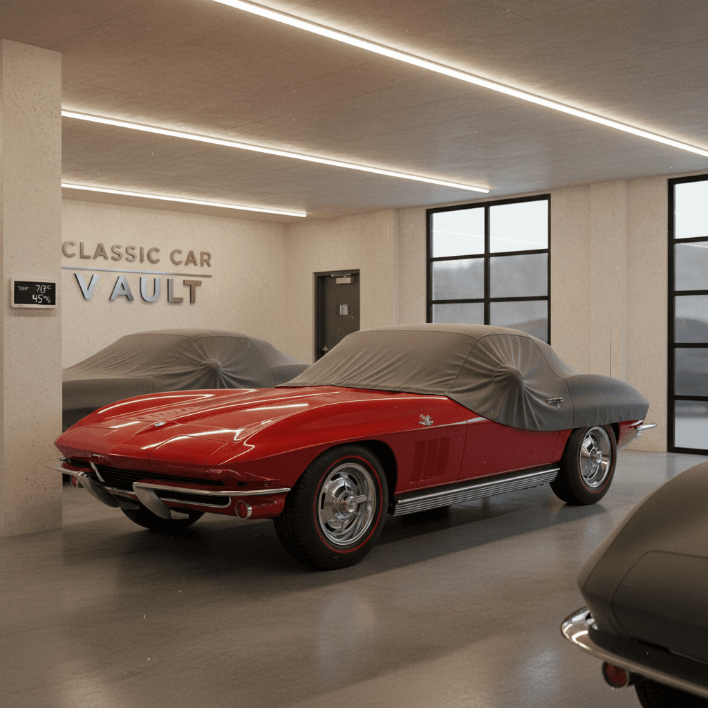 Secure dry storage facility for classic cars